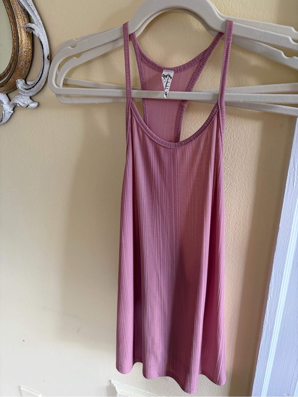Free People Ribbed Mauve Pink Tank